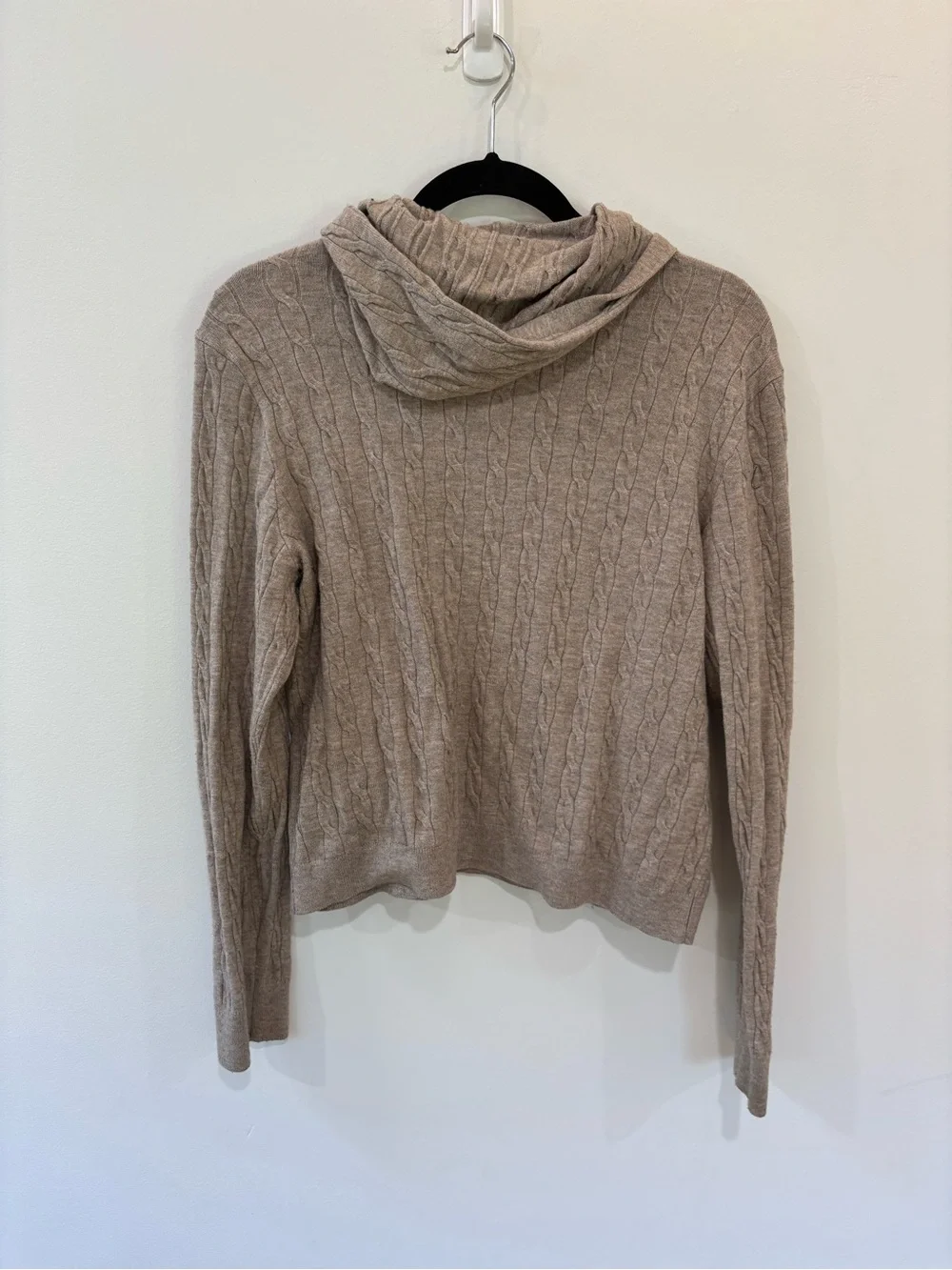 Uniqlo Cable Knit Hoodie Sweater